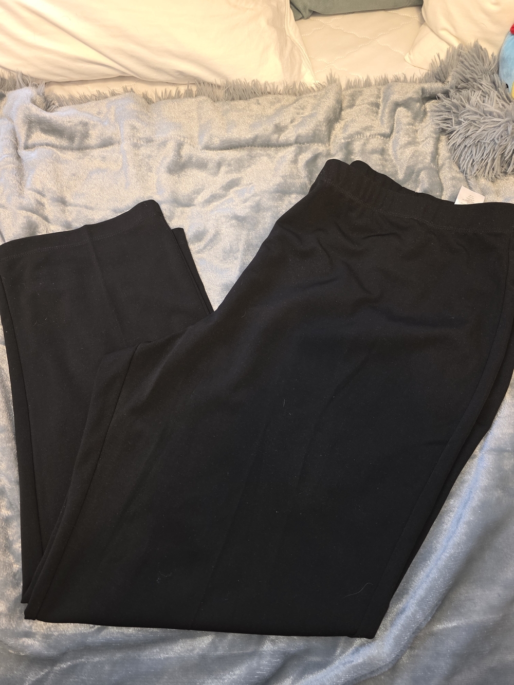 Susan Graver 3x Classic Black Pull-On Pants